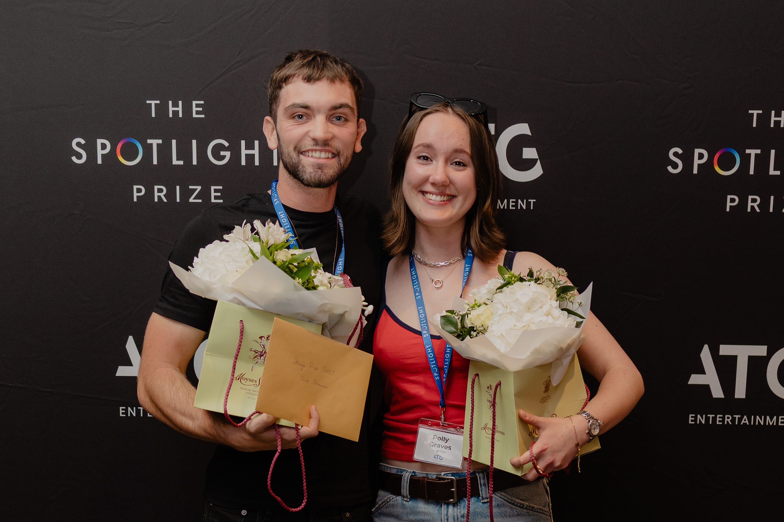 Scot Greenan and Polly Graves winners of the Spotlight Prize 2025