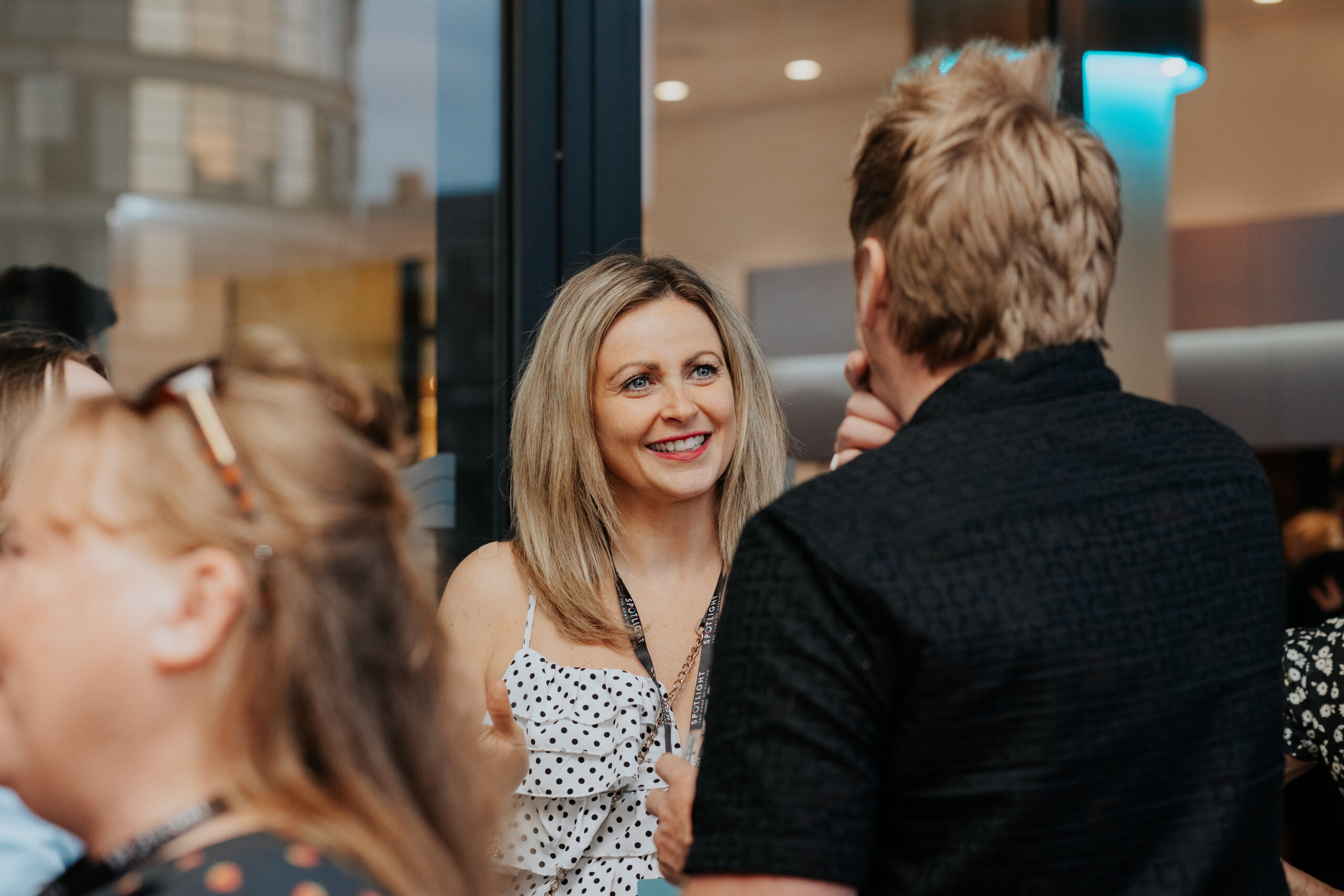 An agent and casting director talking to each other